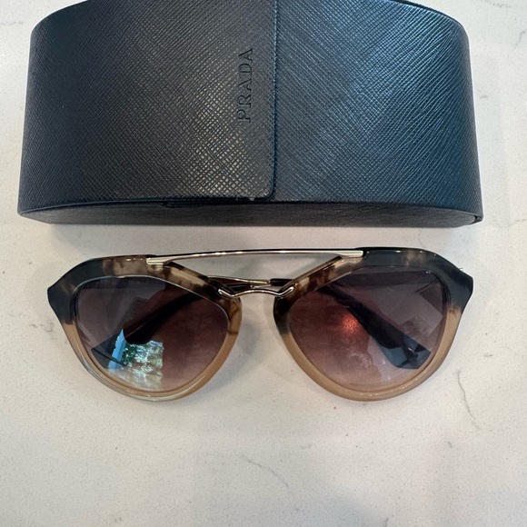 Prada Tortoise Shell Sunglasses - Picture 1 of 4